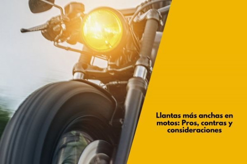 Llantas más anchas en motos: Pros, contras y consideraciones