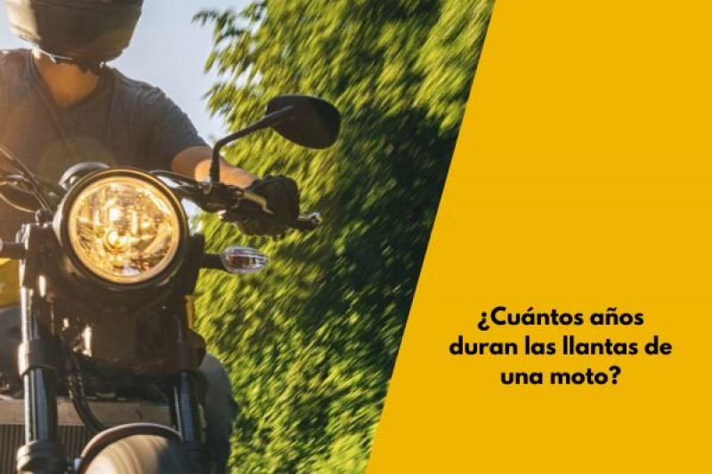 ¿Cuántos años duran las llantas de una moto?