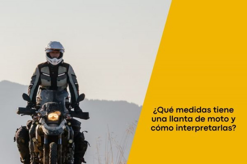 ¿Qué medidas tiene una llanta de moto y cómo interpretarlas?